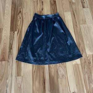 Silver Metallic Skirt